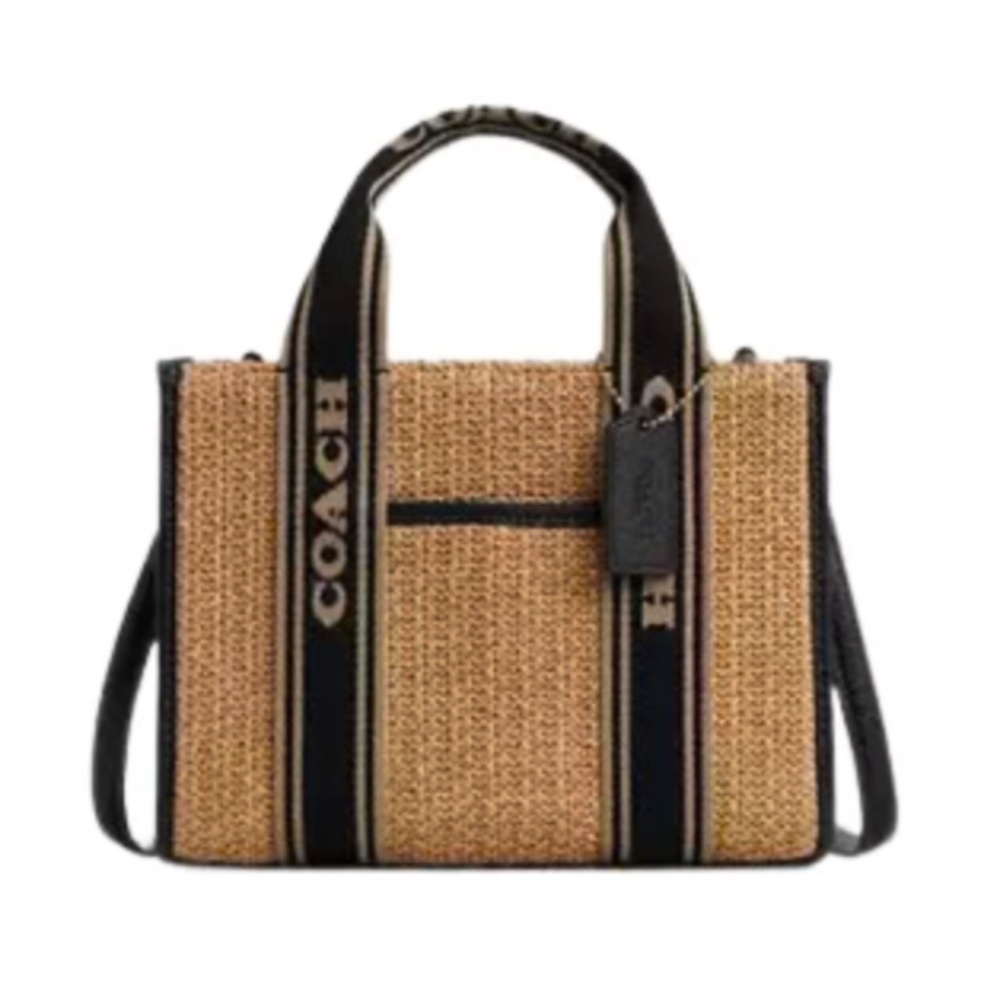 Coach Tan and Black Crossbody Bag